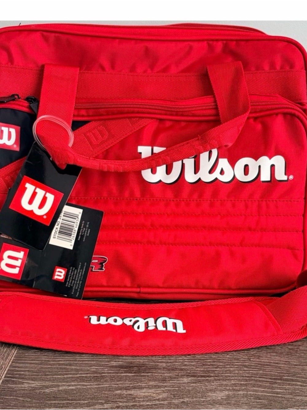 Vintage Wilson Tour Red Duffel Bag New With Tags Tennis Gym Bag Deadstock